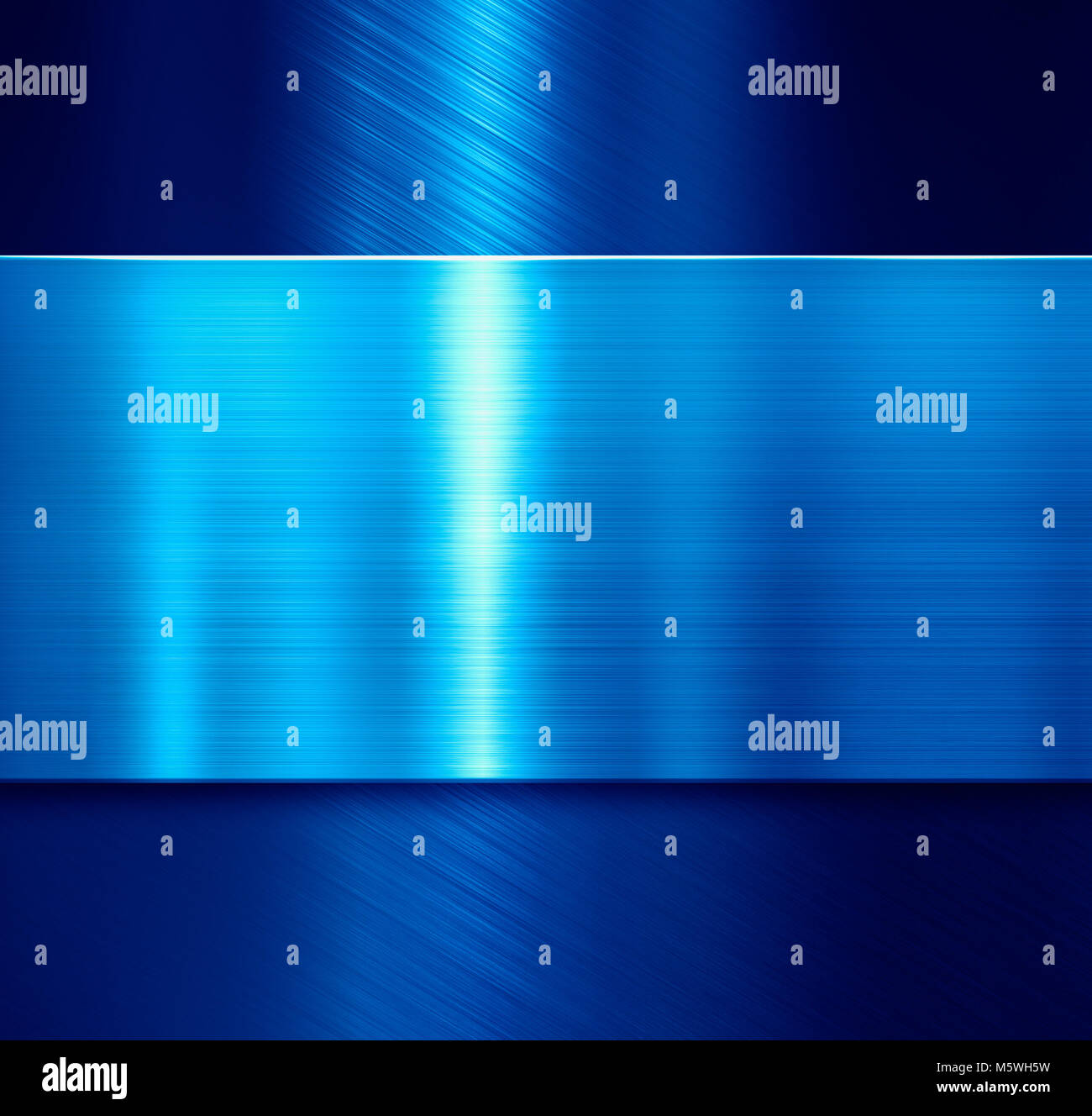 blue metal panels background 3d illustration Stock Photo