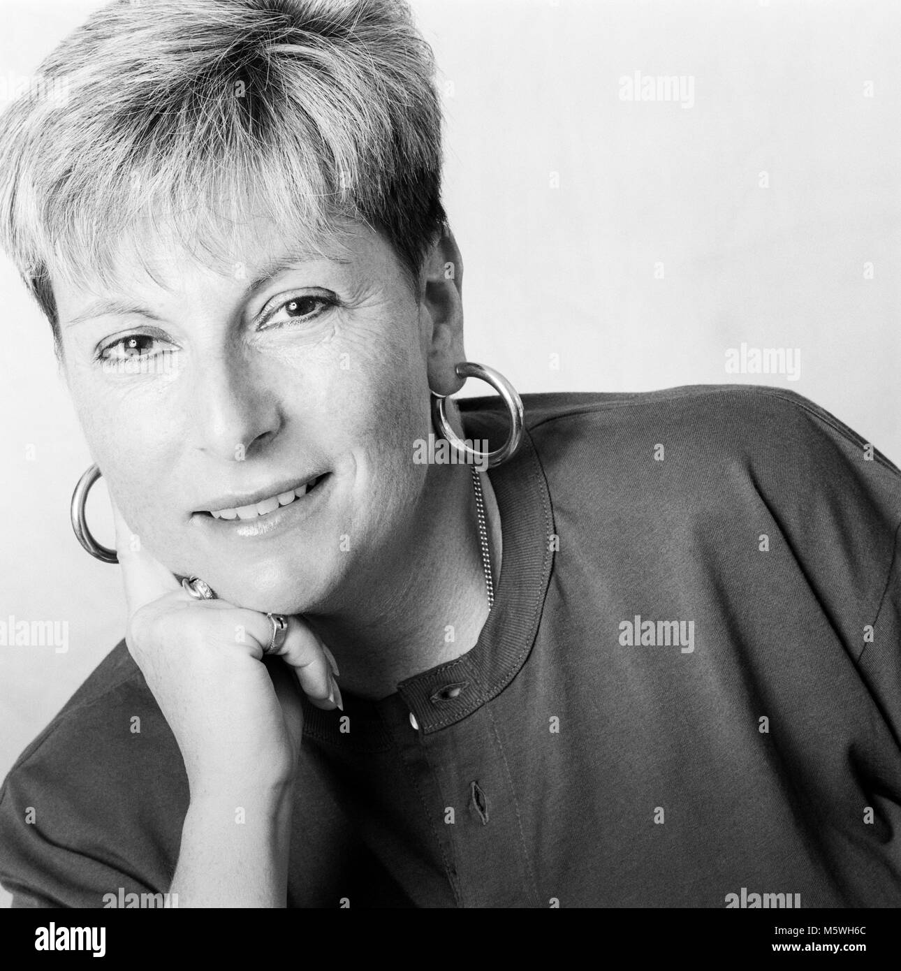 Beth Charkham, casting director, known for work on Charlie and the Chocolate Factory, Death Machine, and The Passion of Darkly Noon, Archival photograph made on 31 July 1991 Stock Photo