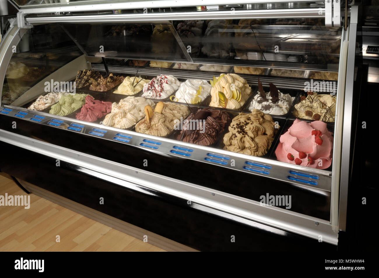 ice cream refrigeration Stock Photo Alamy