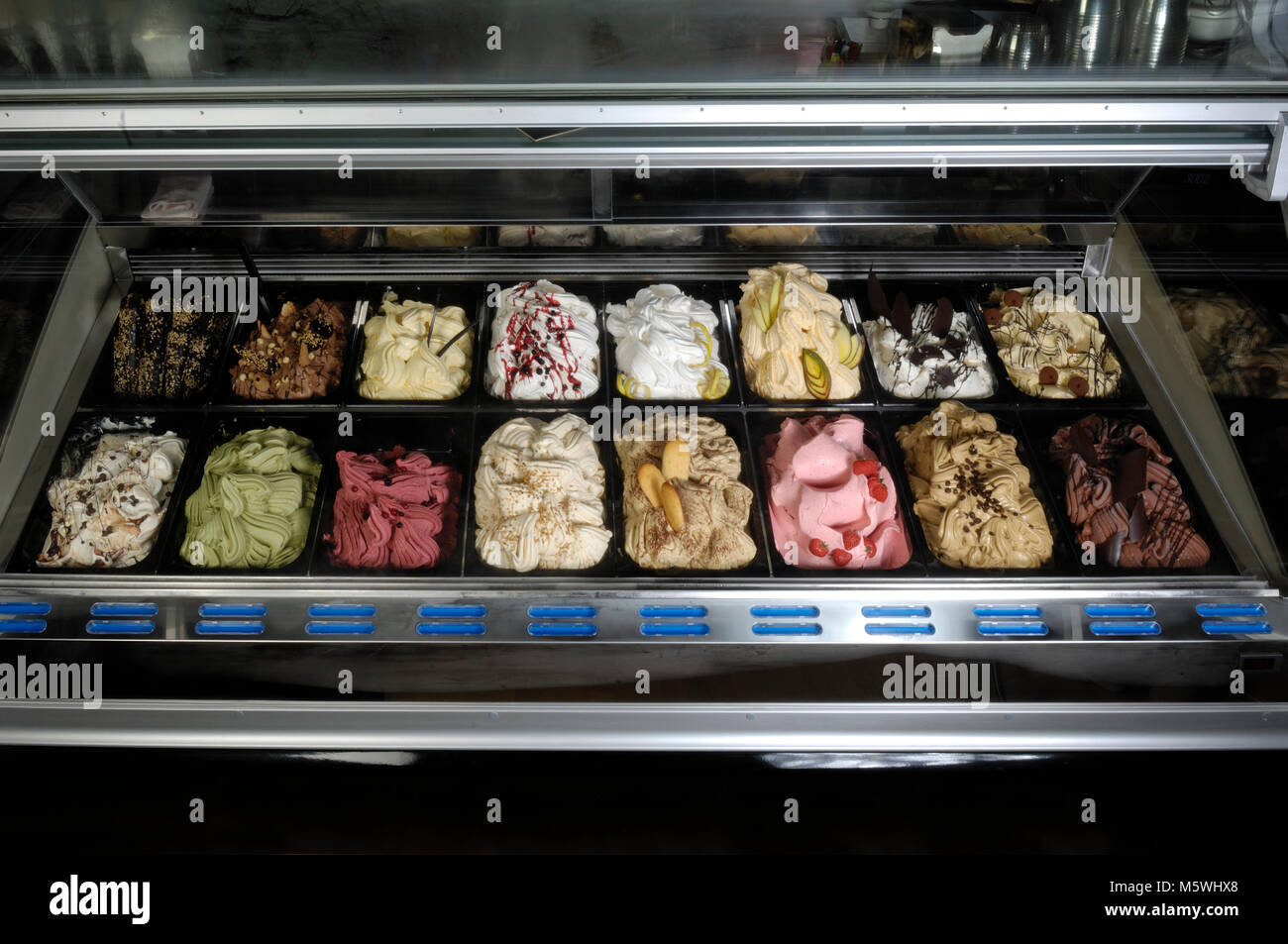 ice cream refrigeration Stock Photo Alamy