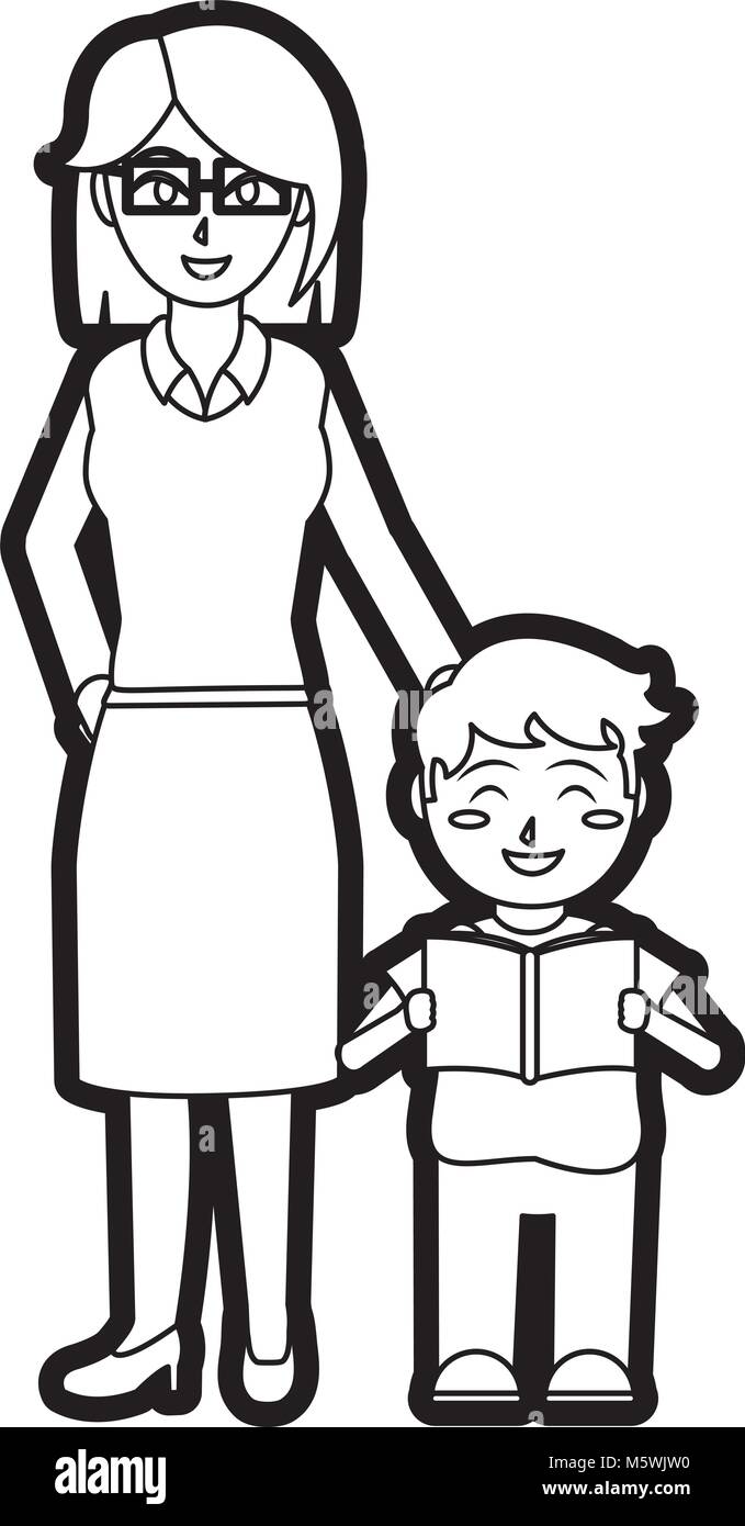 Teacher and boy design Stock Vector Image & Art - Alamy