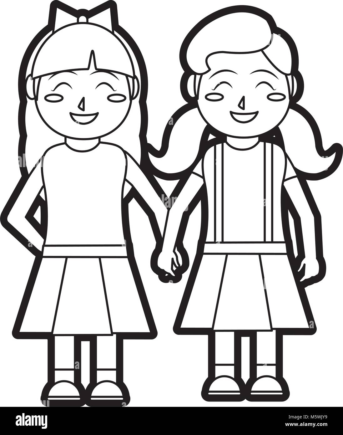 Girls cartoon design Stock Vector Image & Art - Alamy