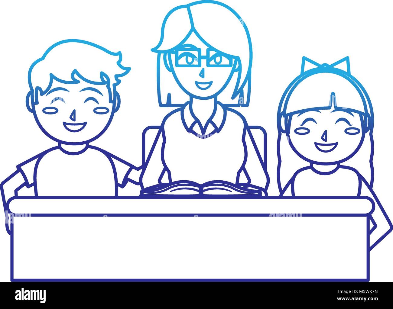 Teacher and kids design Stock Vector Image & Art - Alamy