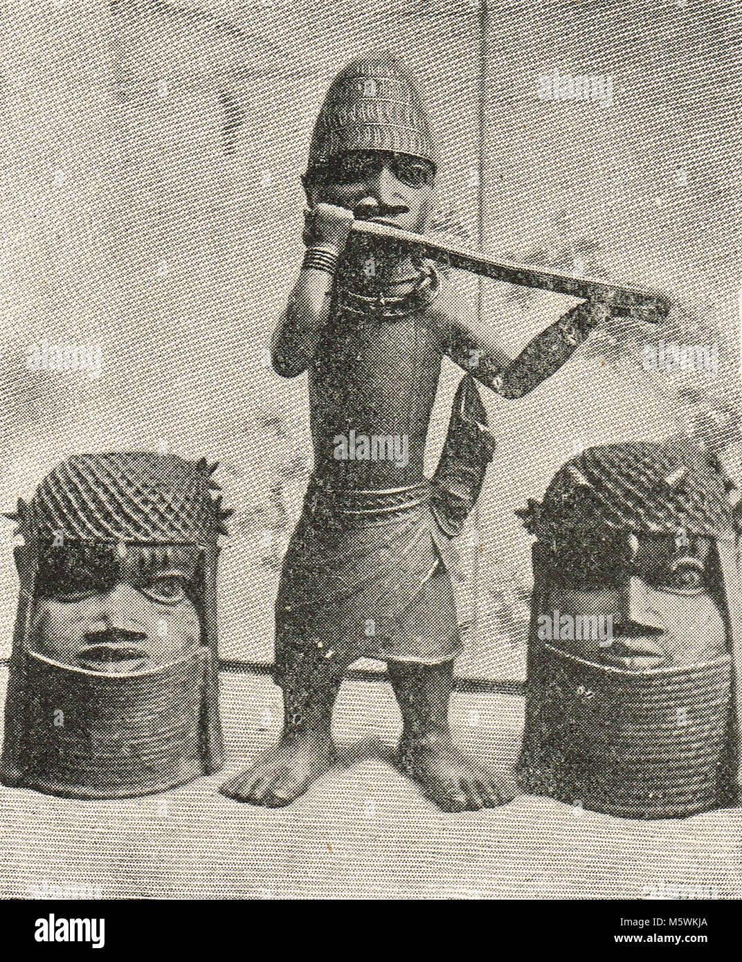Curios from the Benin Expedition of 1897, removed by the British from royal palace of the Benin Kingdom (Modern-day Nigeria) Stock Photo