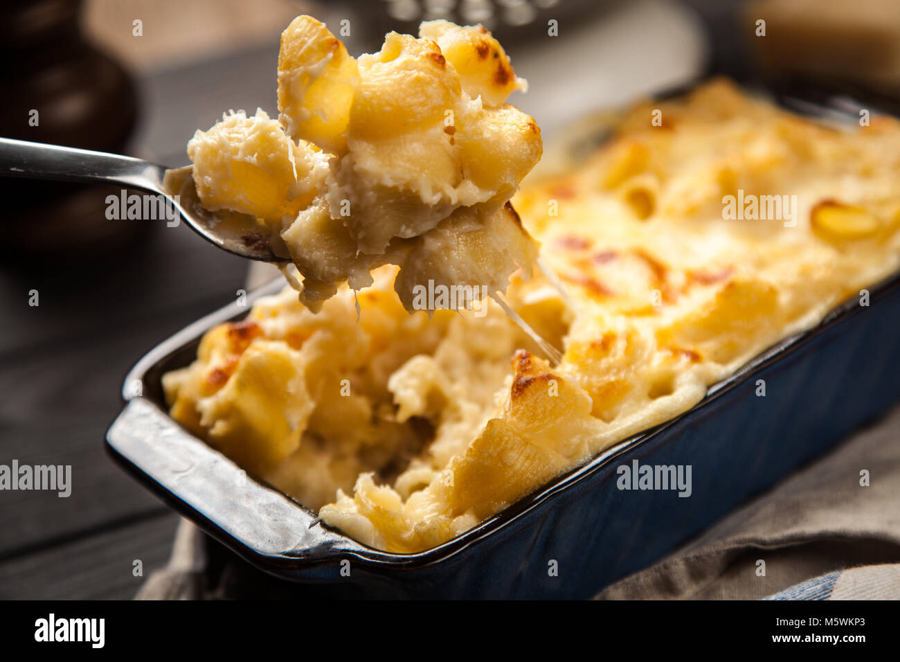 Mac and cheese Stock Photo Alamy