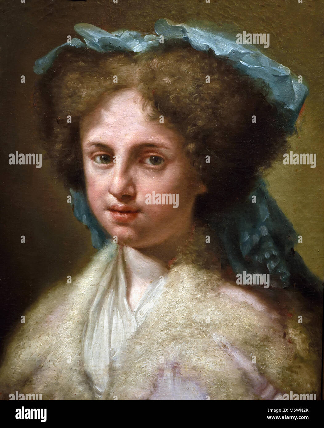 Portrait of Feliciana Bayeu (1774-1808), daughter of the painter  Francisco Bayeu y Subías (1734–1795)  18th, century, Spain, Spanish, Stock Photo