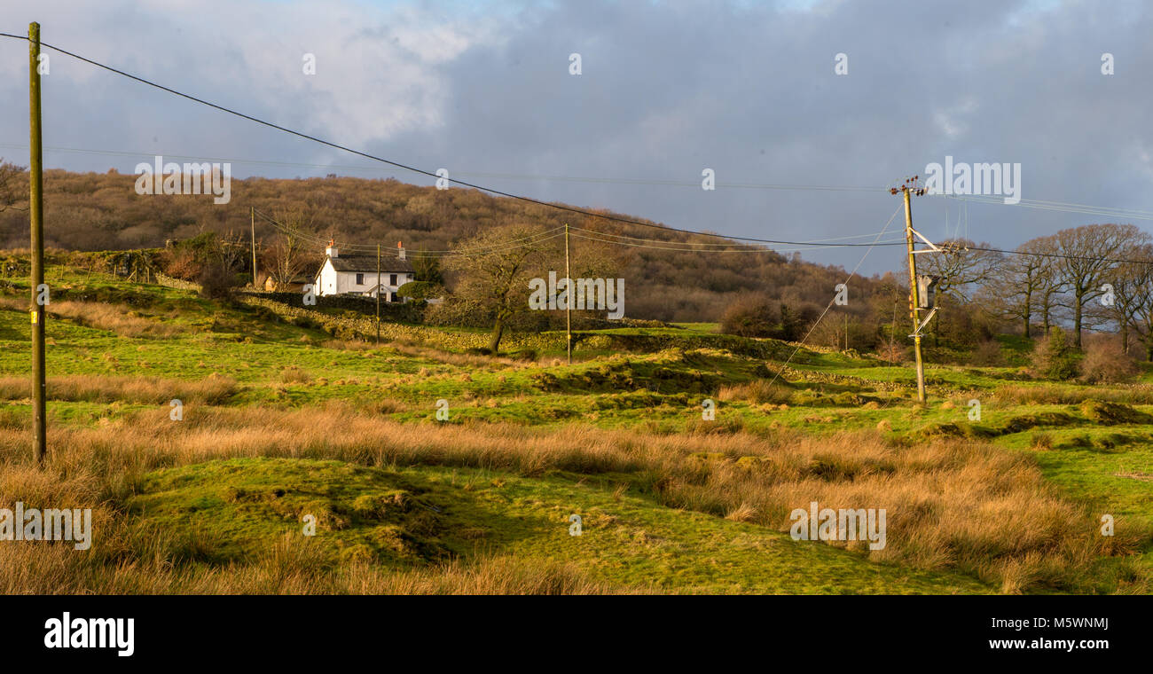 Beckside just outside Colton in Cumbria, Stock Photo