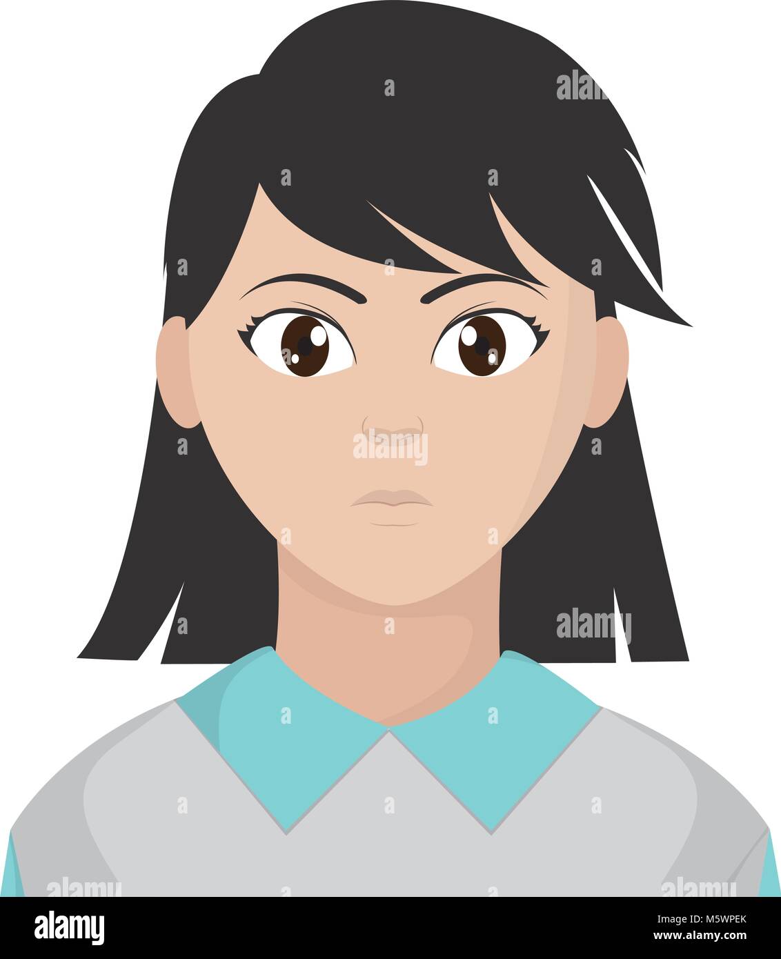 user woman with elegant blouse design Stock Vector Image & Art - Alamy