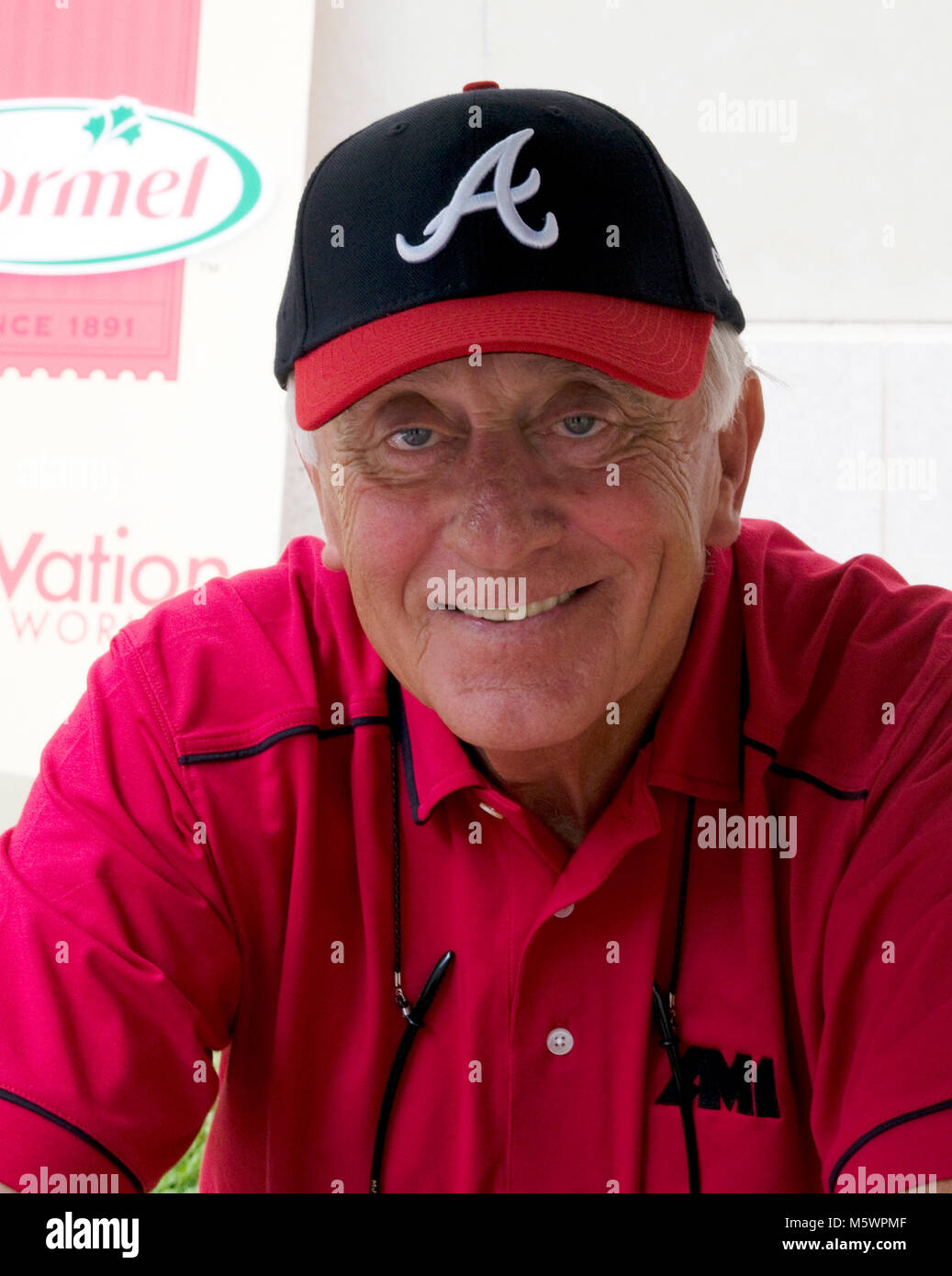 Phil Netro Phil Niekro signs baseballs at the annual Hot Dog day on Capitol Hill ...