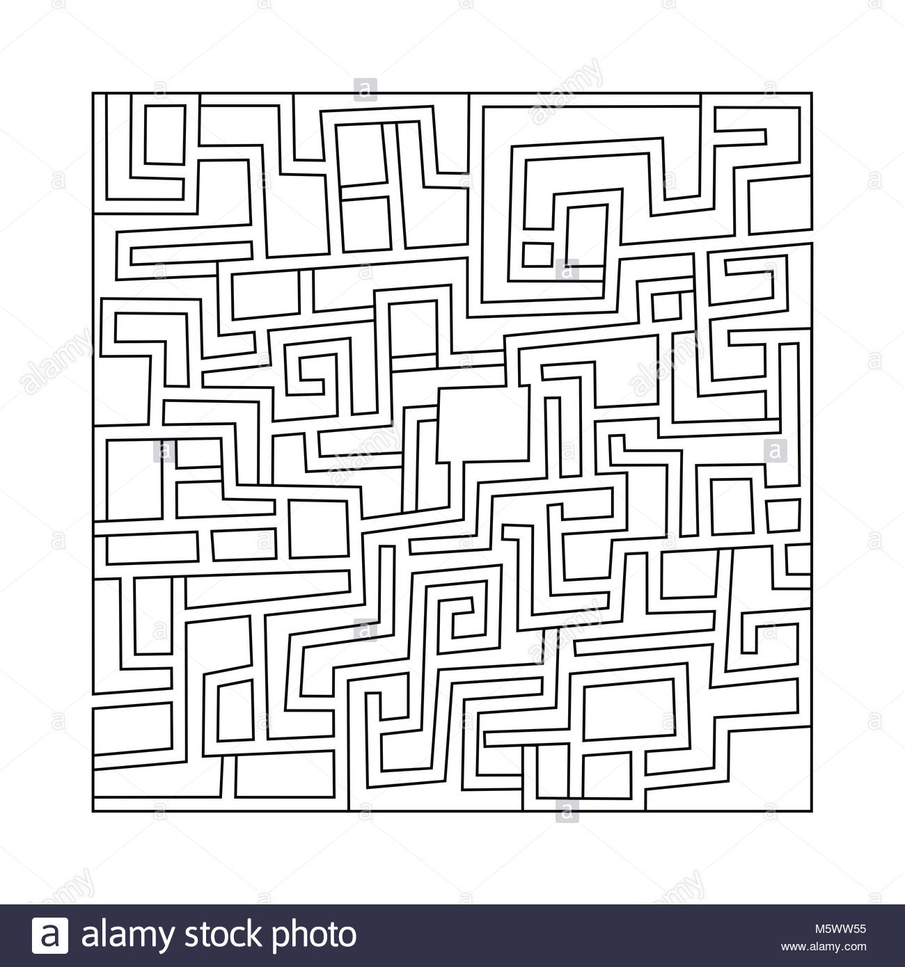 Simple Maze High Resolution Stock Photography and Images Alamy