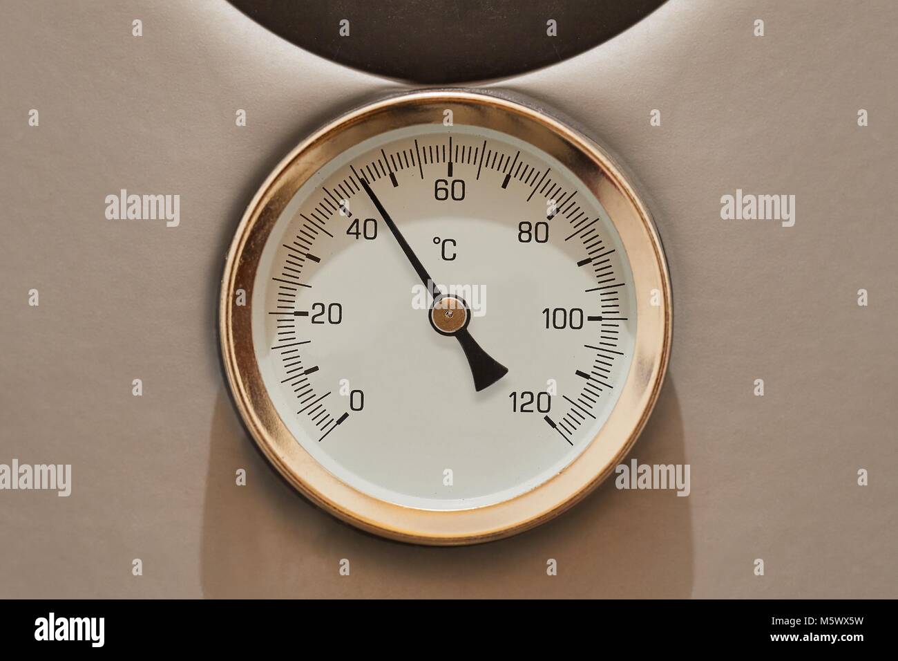 Hot water thermometer Stock Photo Alamy