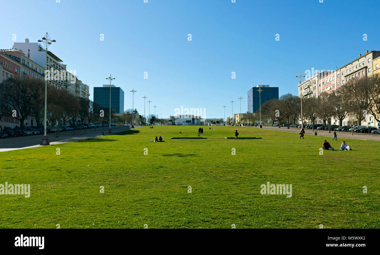 Alameda park in Lisbon, Portugal Stock Photo Alamy