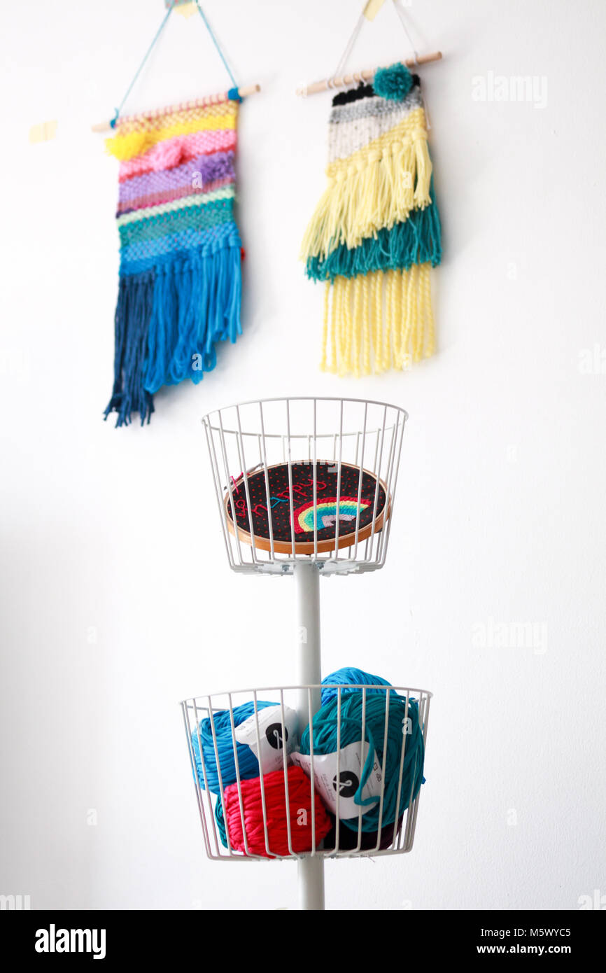 Wall of weaving Stock Photo - Alamy