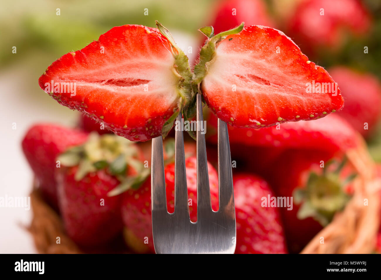 Strawberry, shot with a macro lens Stock Photo - Alamy