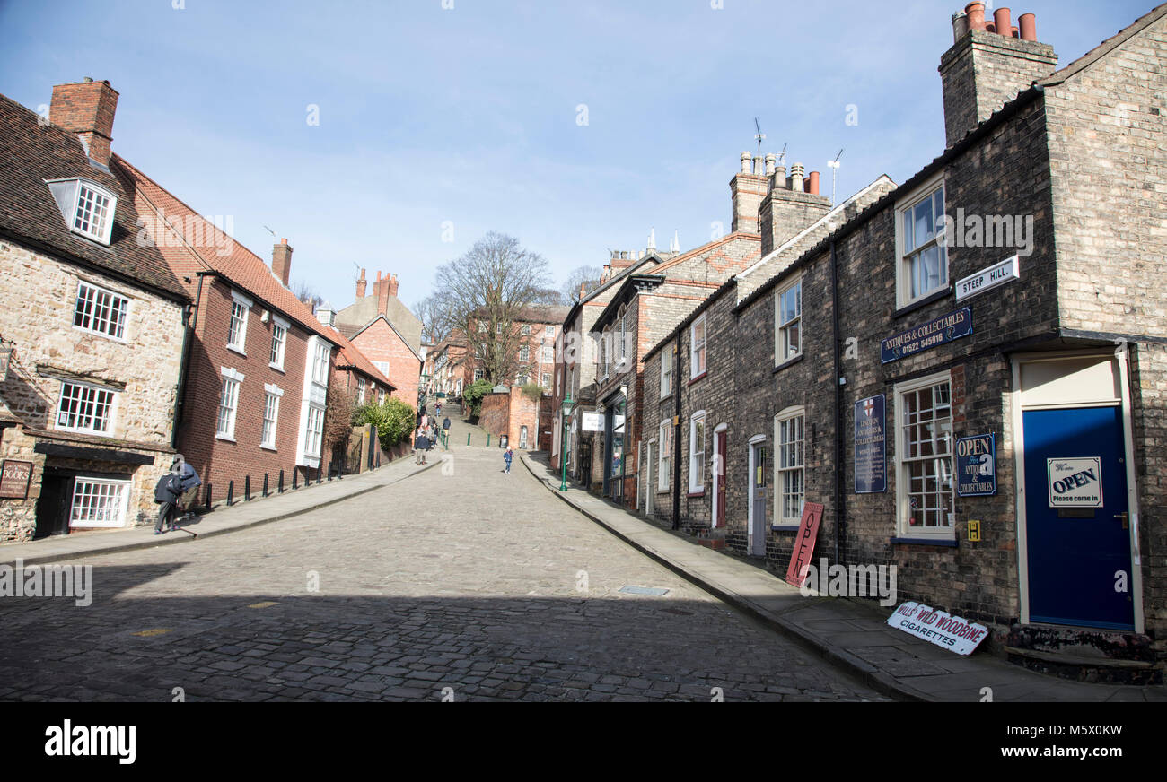 Steep Hill Lincoln Stock Photo Alamy