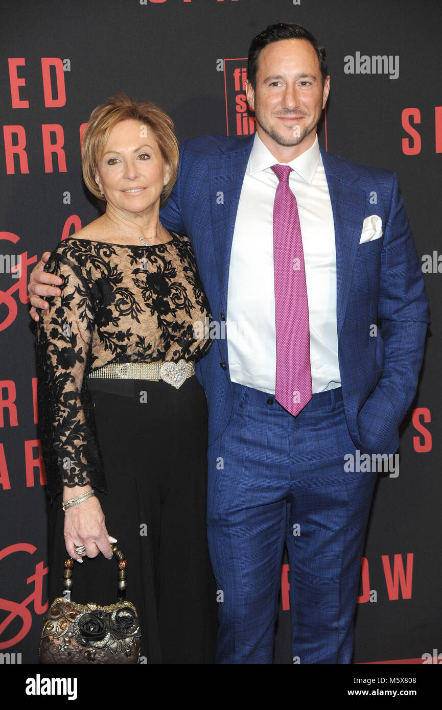 New York, NY, USA. 26th Feb, 2018. David Ready and Barbara Ready attends the US Premiere of 'Red Sparrow' at Alice Tully Hall on February 26, 2018 in New York City. Credit: John Palmer/Media Punch/Alamy Live News Stock Photo