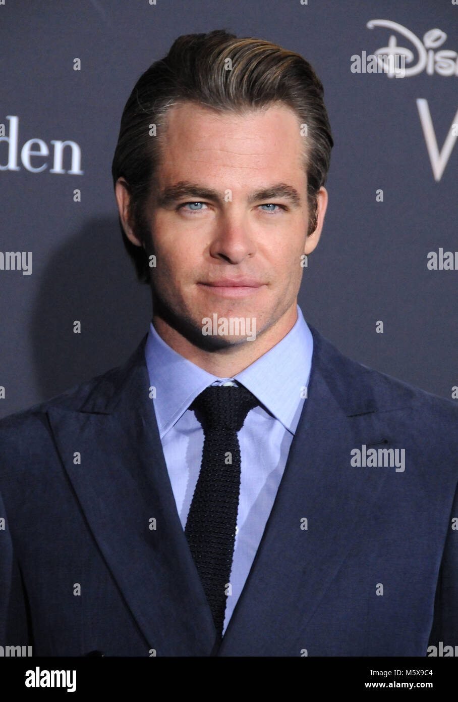 Los Angeles, USA. 26th Feb, 2018. Actor Chris Pine attends the World Premiere of Disney's' 'A Wrinkle In Time' at the El Capitan Theatre on February 26, 2018 in Los Angeles, California. Photo by Barry King/Alamy Live News Stock Photo