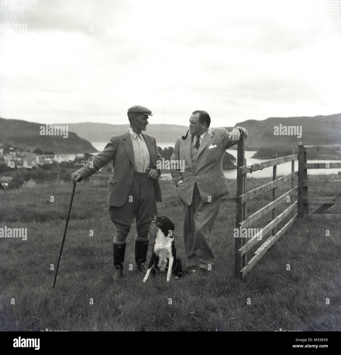 Late 1940s, the famous BBC television broadcaster Richard Dimbleby