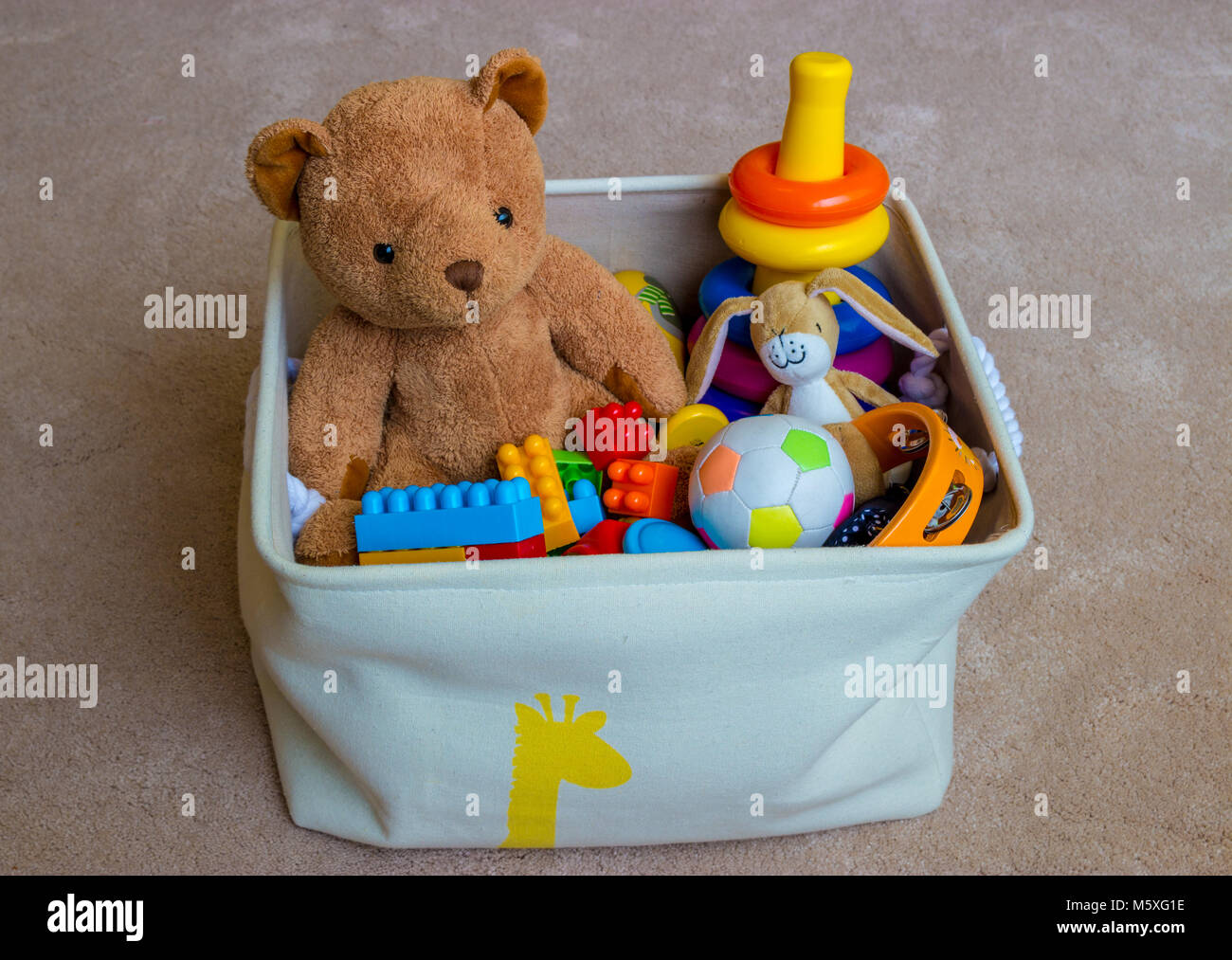 Childs toy box Stock Photo - Alamy