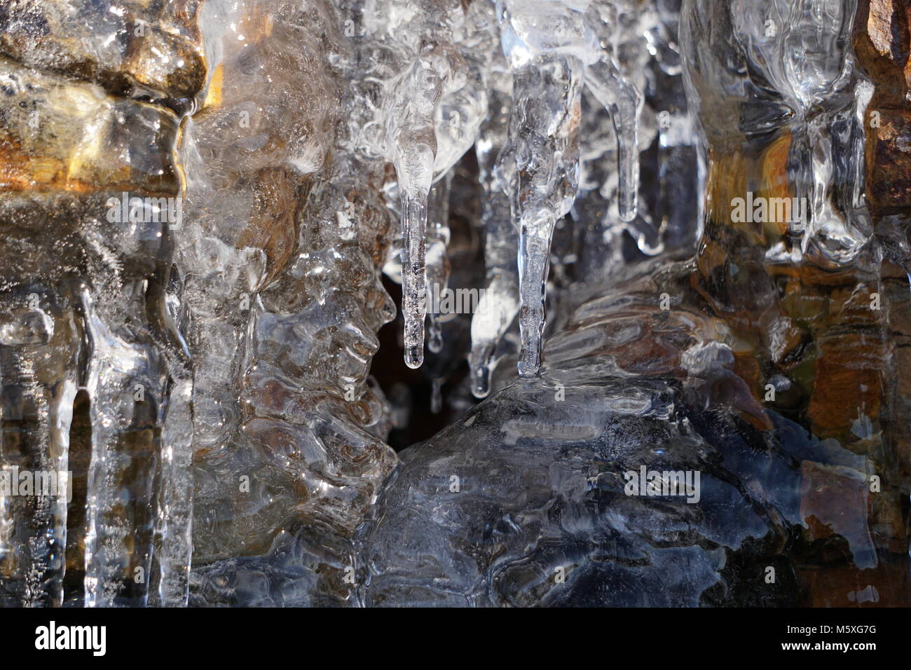 icicle formed near GarnyrErw Stock Photo Alamy