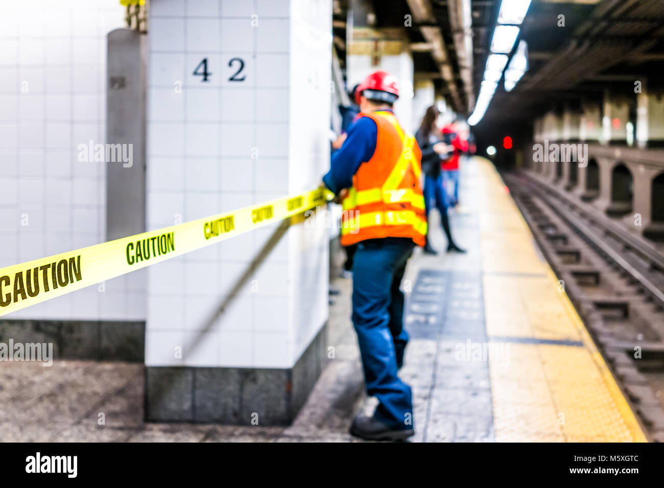 New york subway employee hi-res stock photography and images - Alamy
