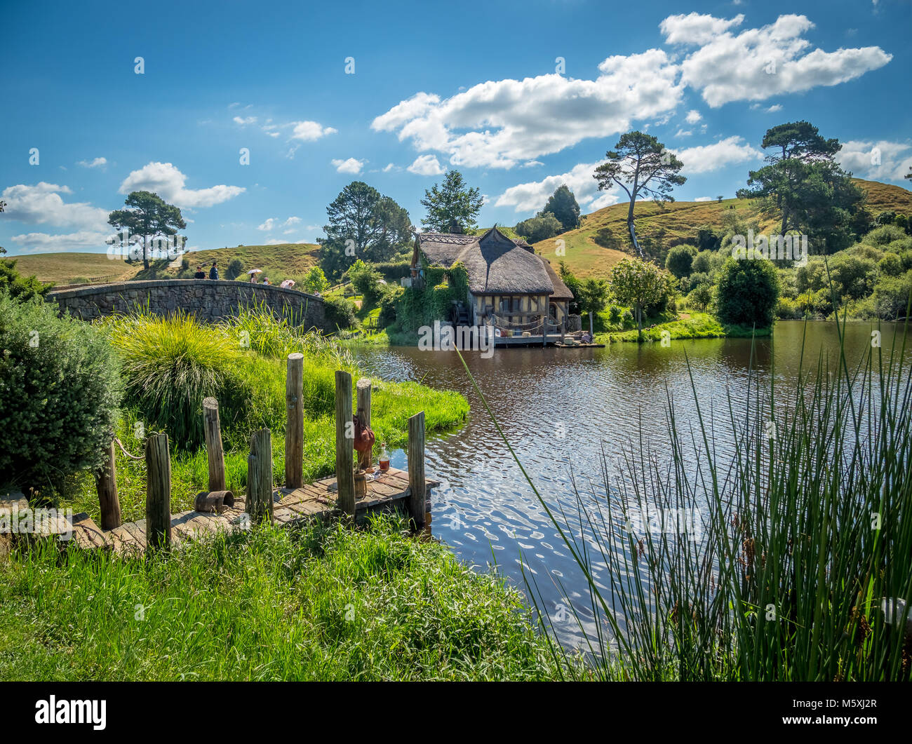 The Watermill at Hobbiton Stock Photo