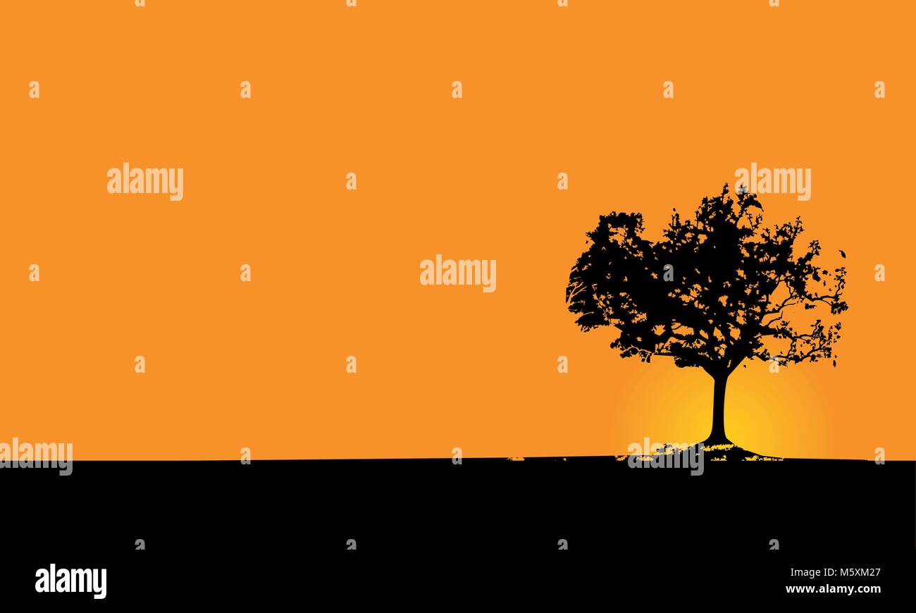 Oak Tree Wallpaper Stock Vector Image & Art - Alamy