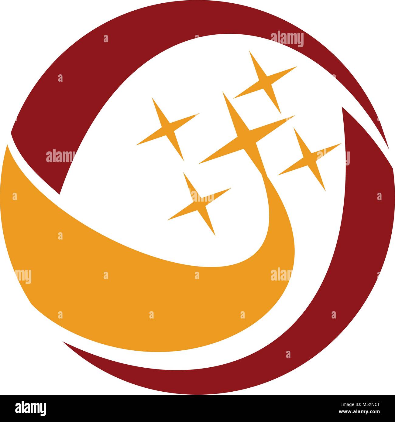 Star Swoosh Logo Design Template Vector Stock Vector Image & Art - Alamy
