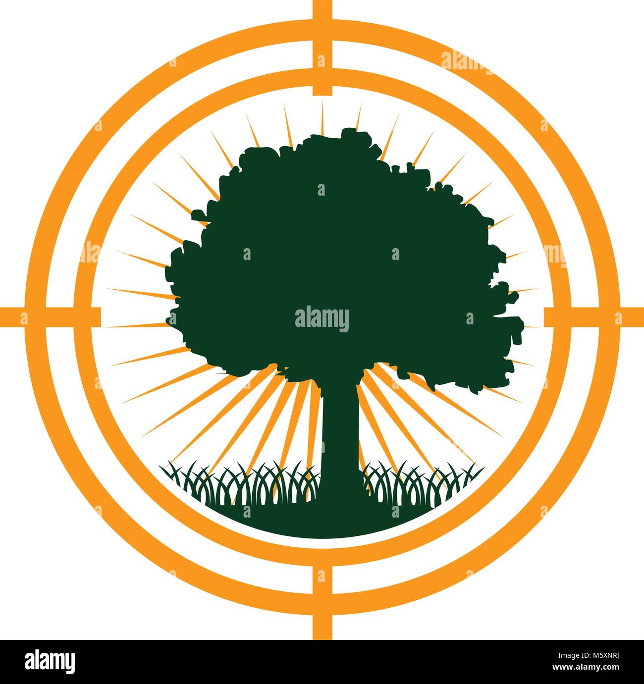 White oak conservation center Stock Vector Images - Alamy