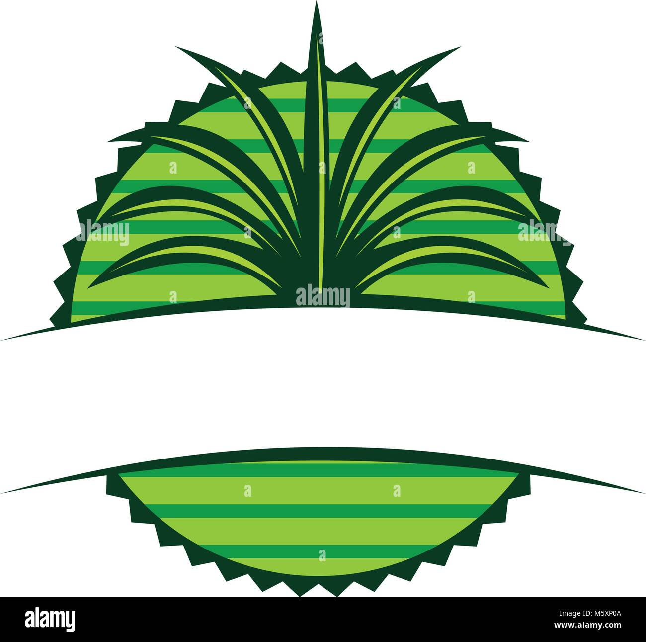 Emblem Leaf Template Blank Stock Vector Image & Art - Alamy