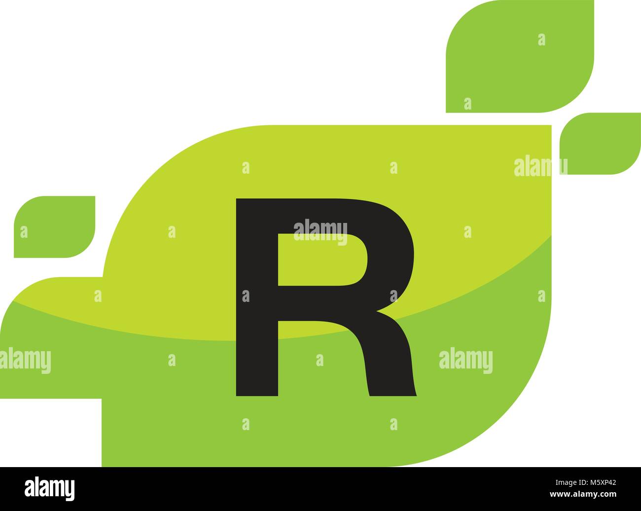 Leaf Initial R Logo Design Template Vector Stock Vector Image & Art - Alamy