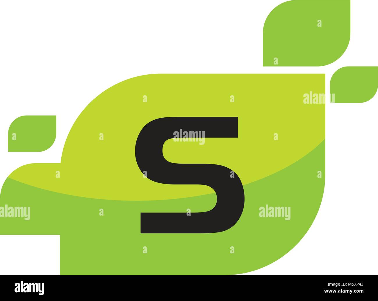 Leaf Initial S Logo Design Template Vector Stock Vector Image & Art - Alamy