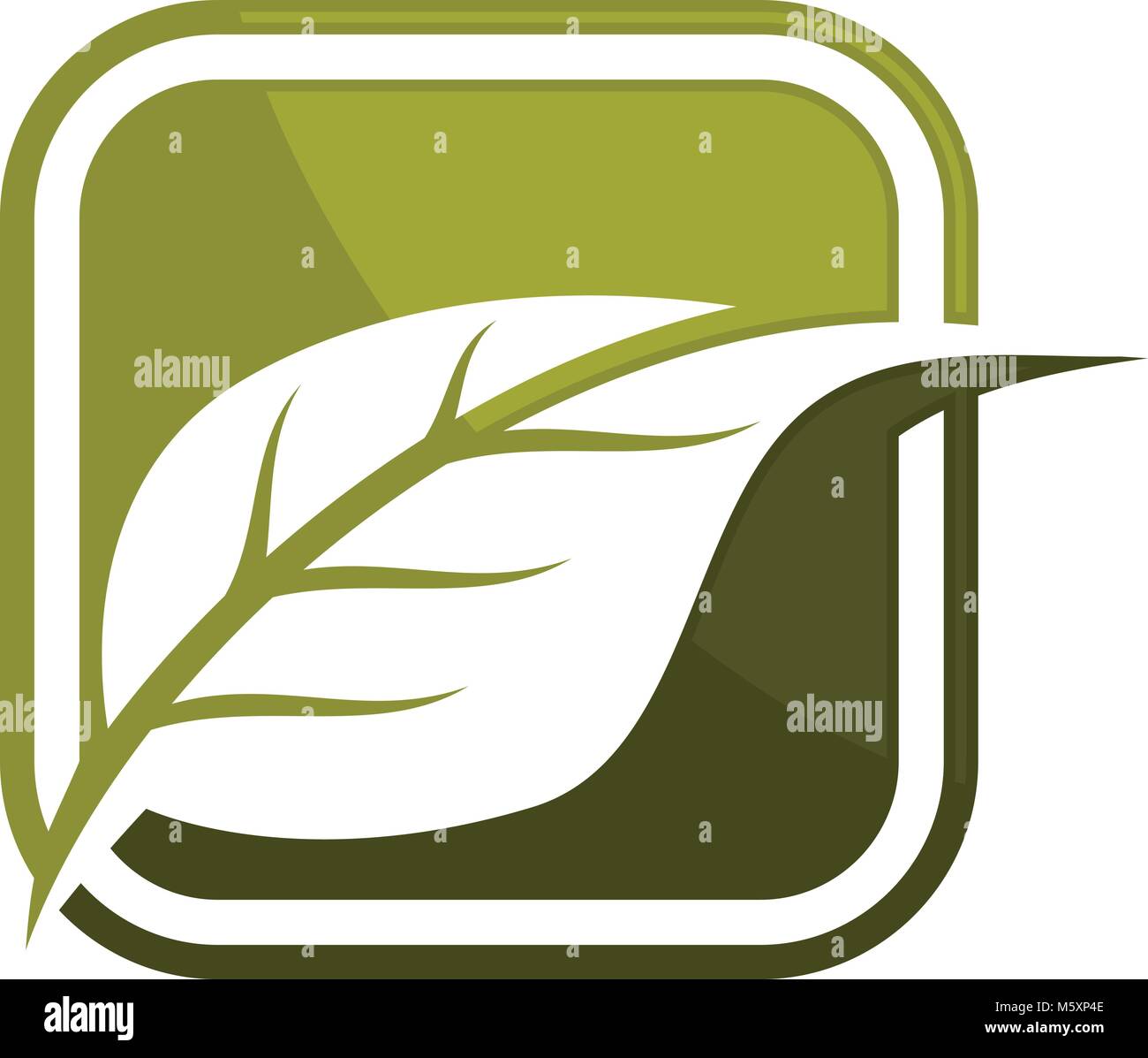 Green Leaf vector Stock Vector Image & Art - Alamy