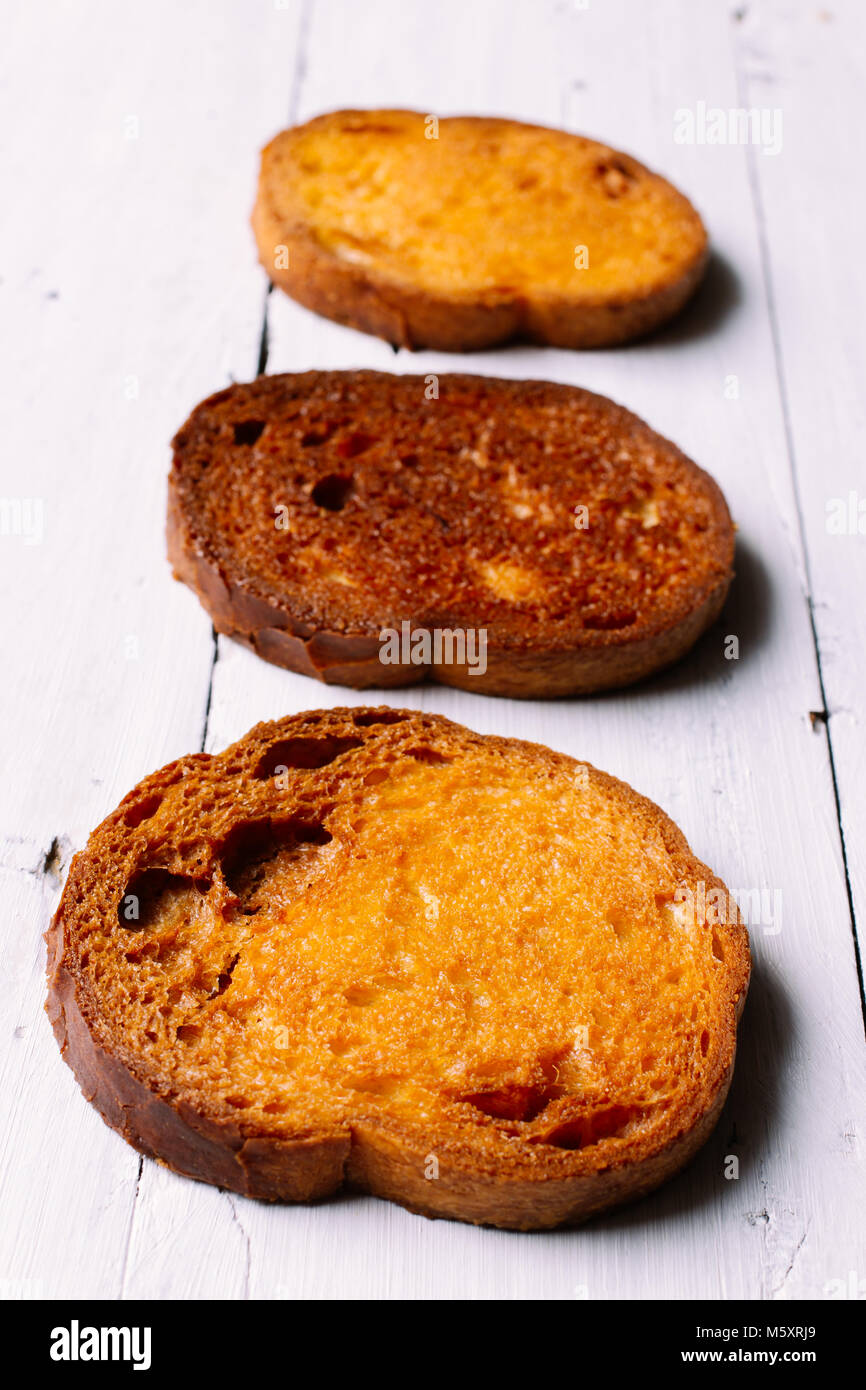 The traditional bread, put on the board Stock Photo