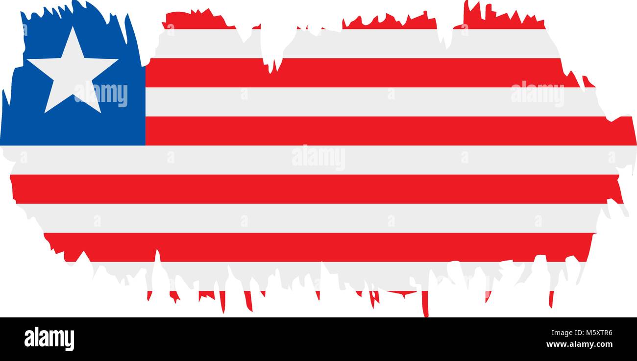 Liberia flag, vector illustration Stock Vector Image & Art - Alamy