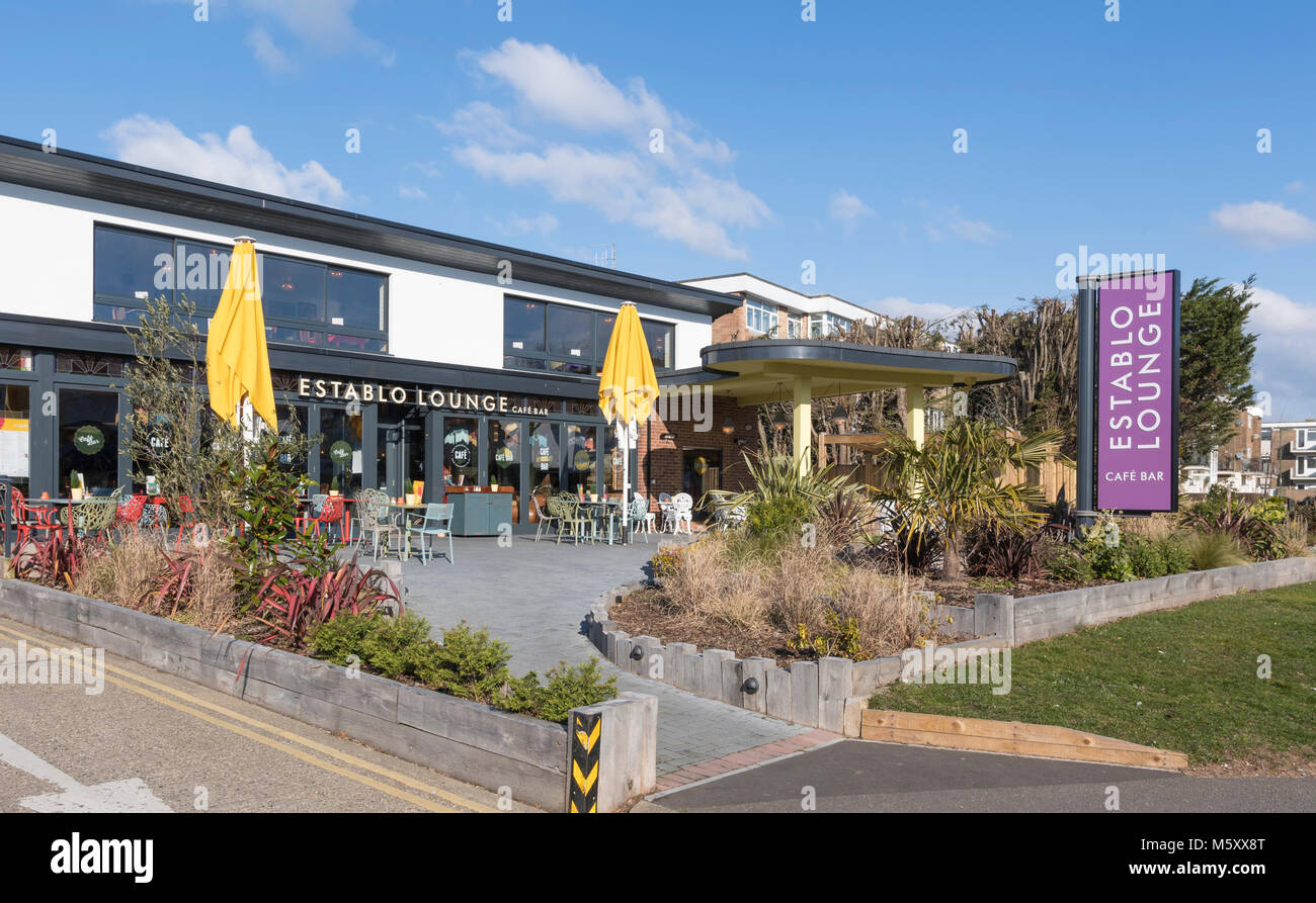 Establo Lounge cafe and bar in Rustington, West Sussex, England, UK. Stock Photo