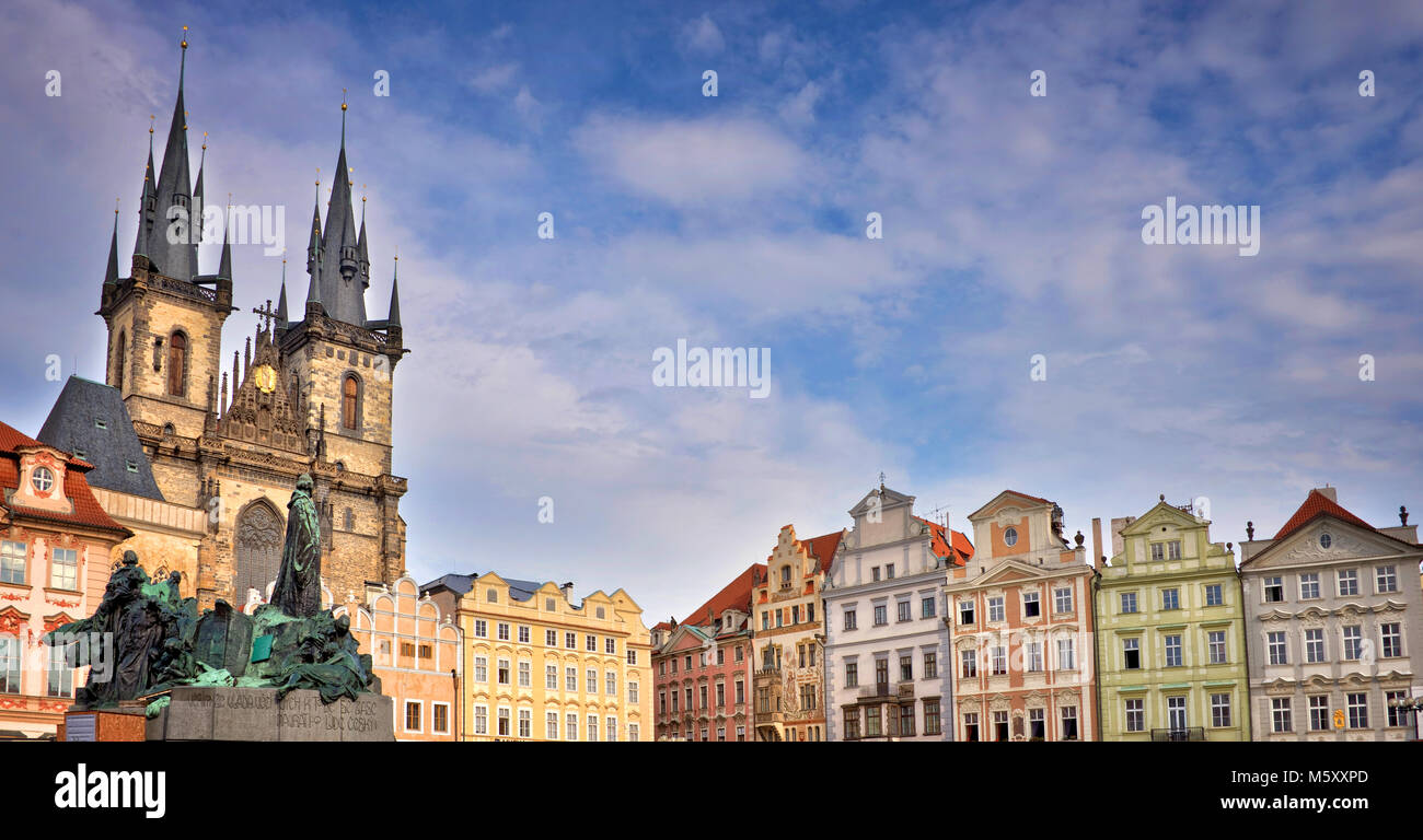 Old town square of Prague, Czech republic Stock Photo