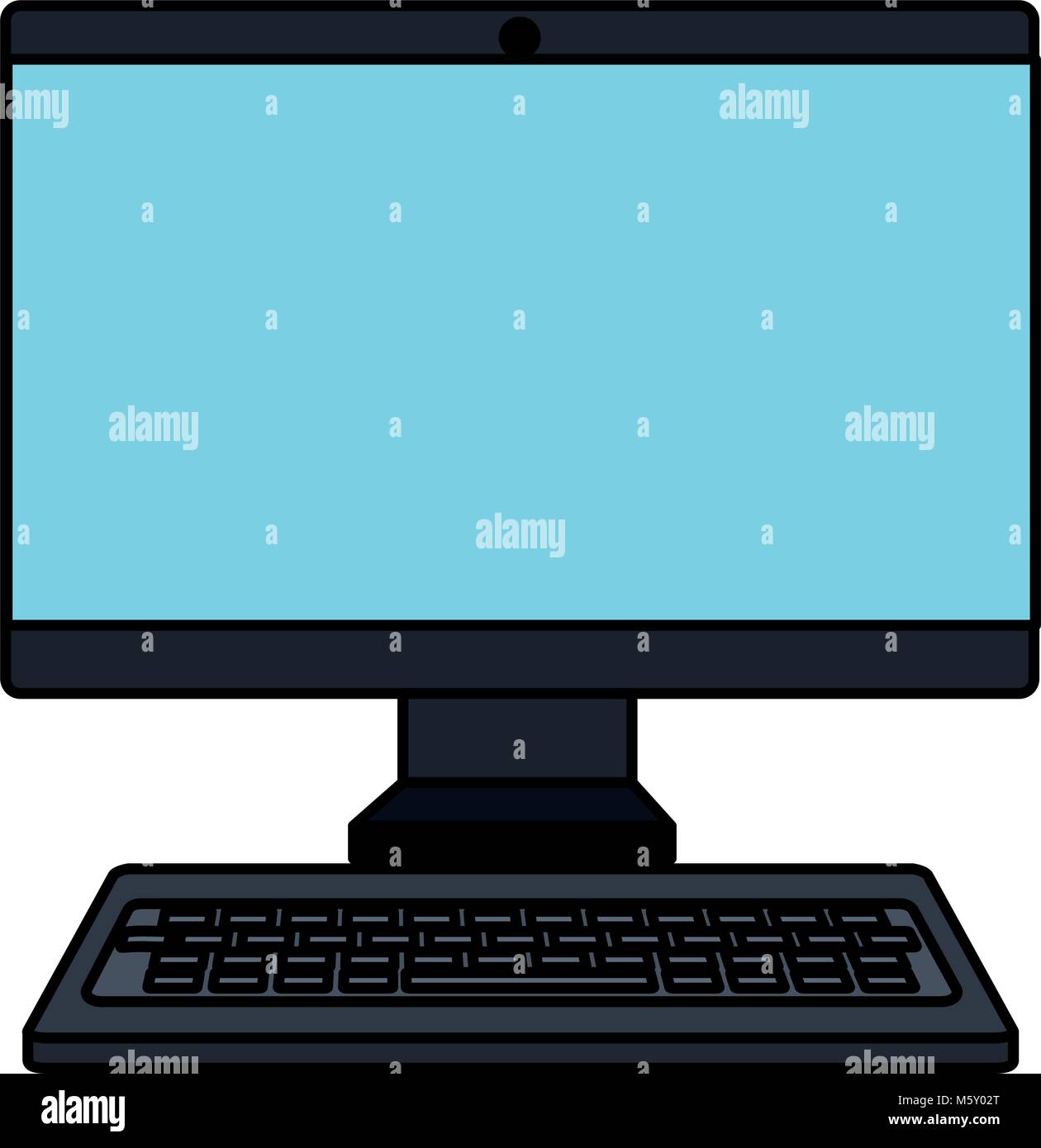 desktop computer isolated icon Stock Vector Image & Art - Alamy