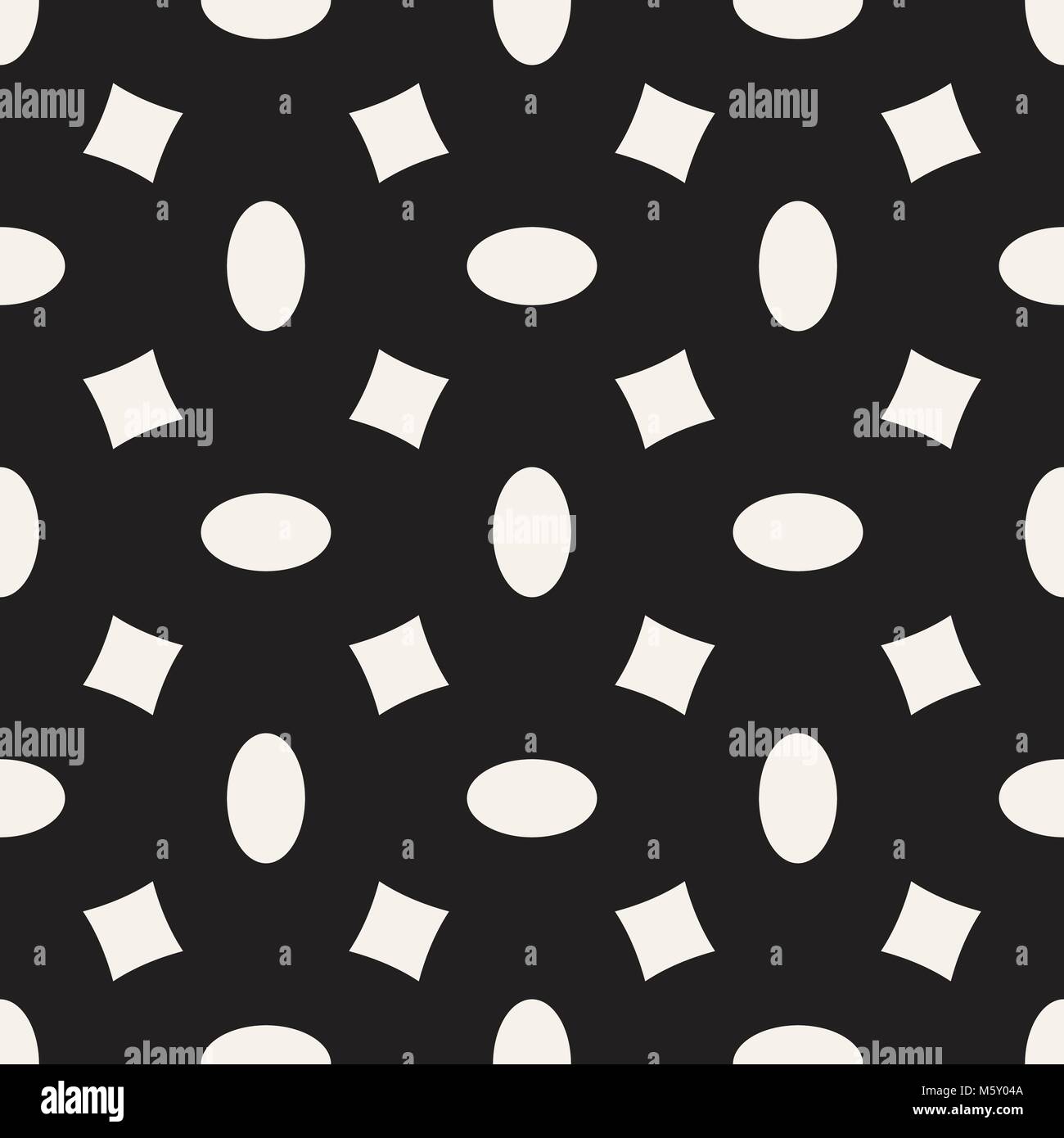 Vector geometric seamless pattern with curved shapes grid. Abstract ...