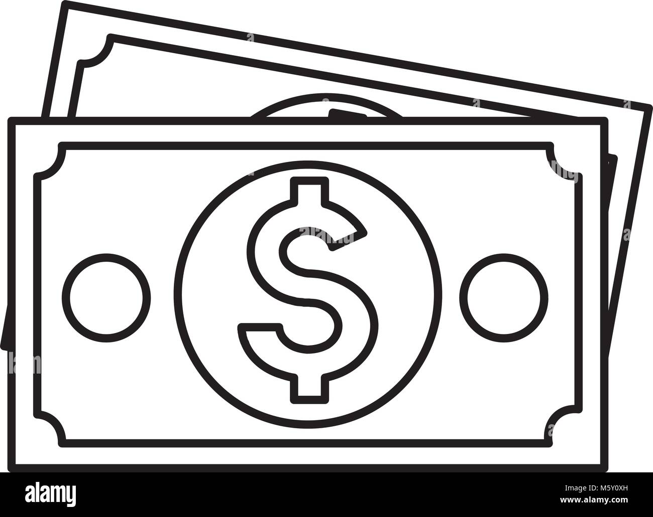 bills dollar money icon Stock Vector Image & Art - Alamy