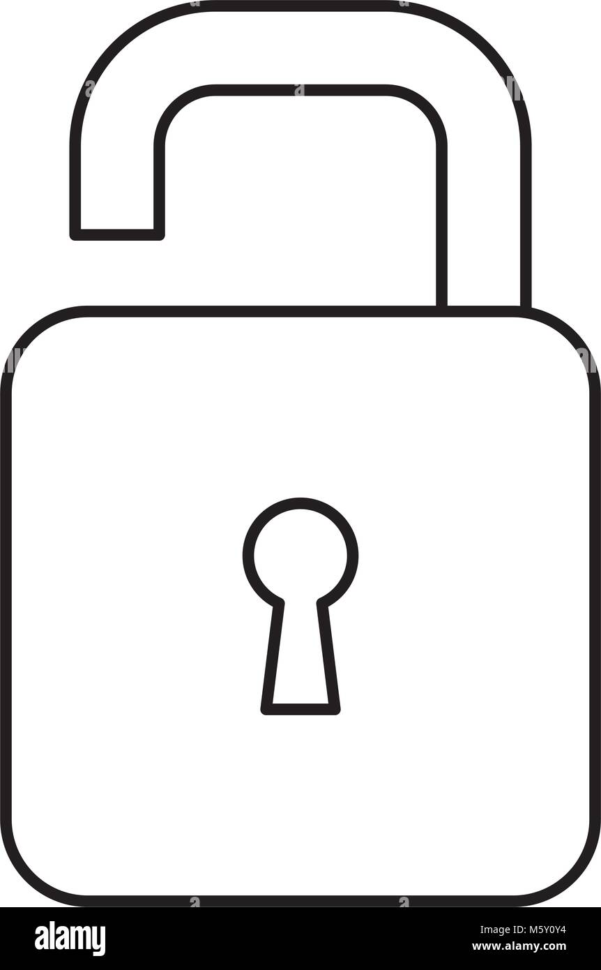 safe secure padlock icon Stock Vector Image & Art - Alamy