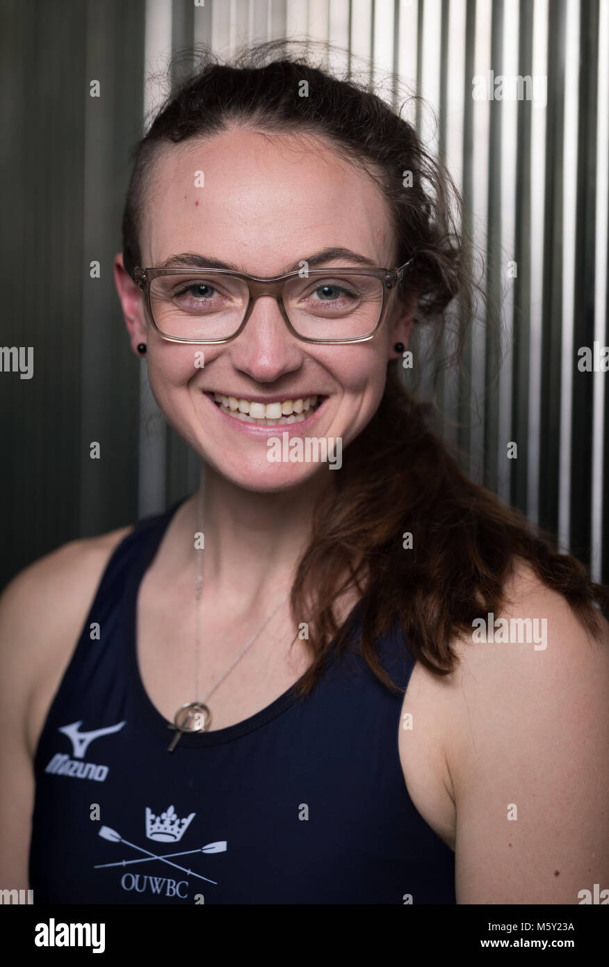 Oxford women's Katherine Erickson during the Boat Race crew announcement and weigh in media day at City Hall, London. PRESS ASSOCIATION Photo. Picture date: Monday February 26, 2018. Photo credit should read: John Walton/PA Wire Stock Photo