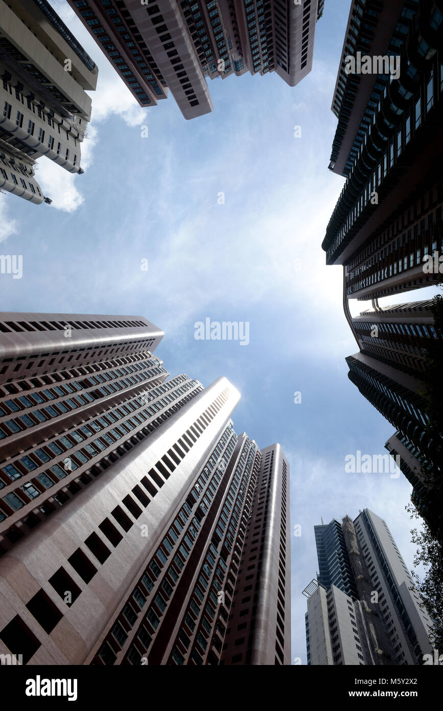 Hong Kong apartment buildings Stock Photo - Alamy