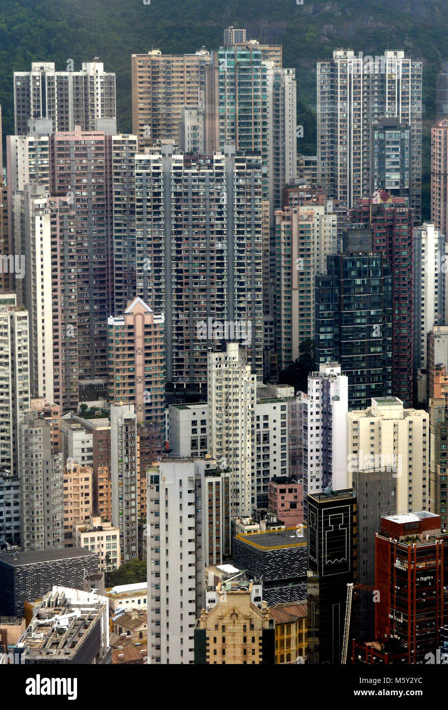 Hong Kong apartment buildings Stock Photo - Alamy