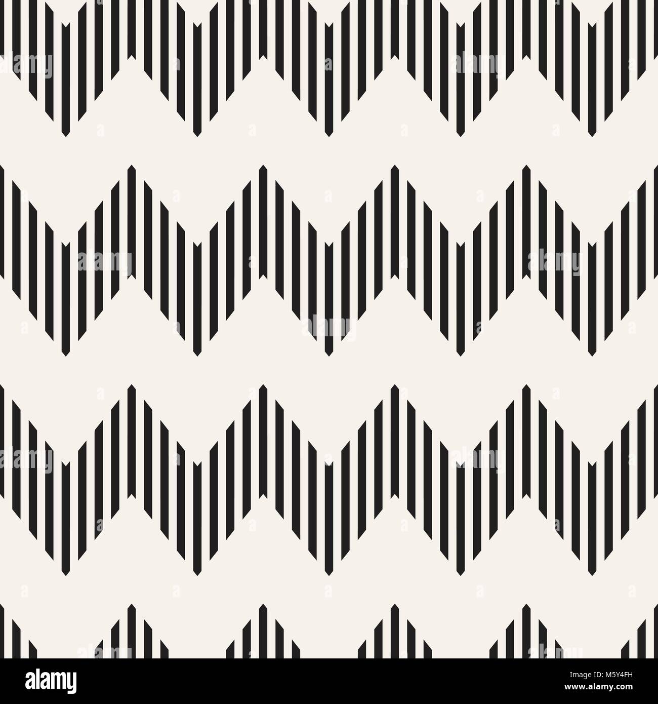 Vector seamless zigzag line pattern. Abstract stylish geometric ...
