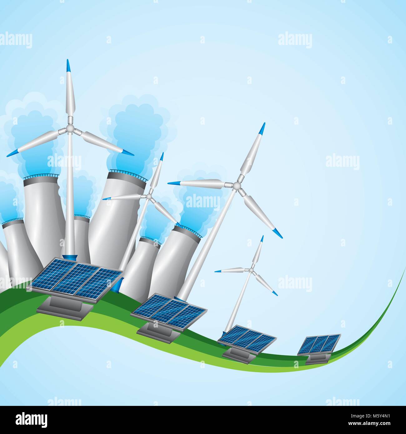 energy or power generation sources renewable solar and wind nuclear