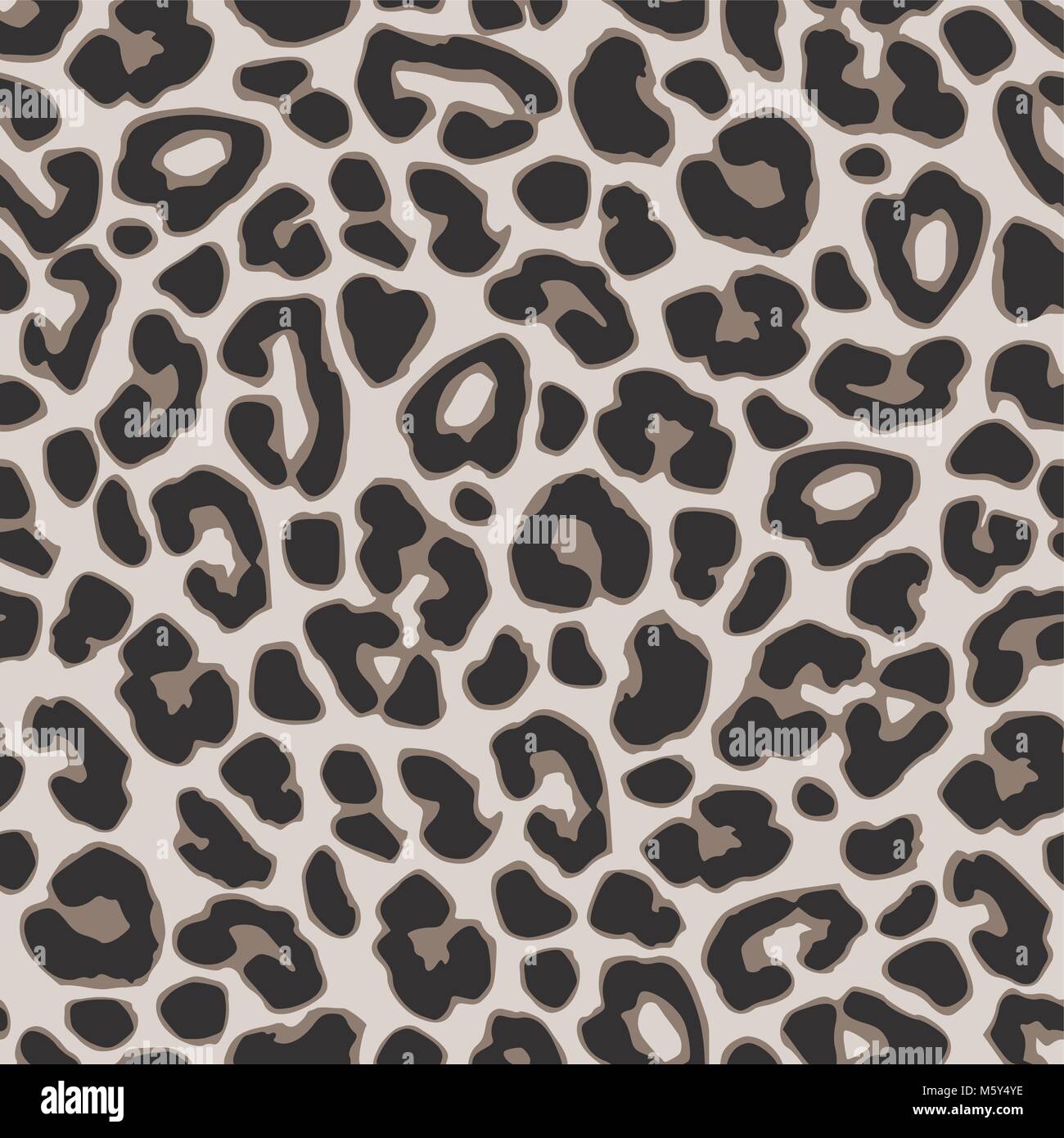 Brown leopard or jaguar seamless pattern. Modern animal fabric design ...