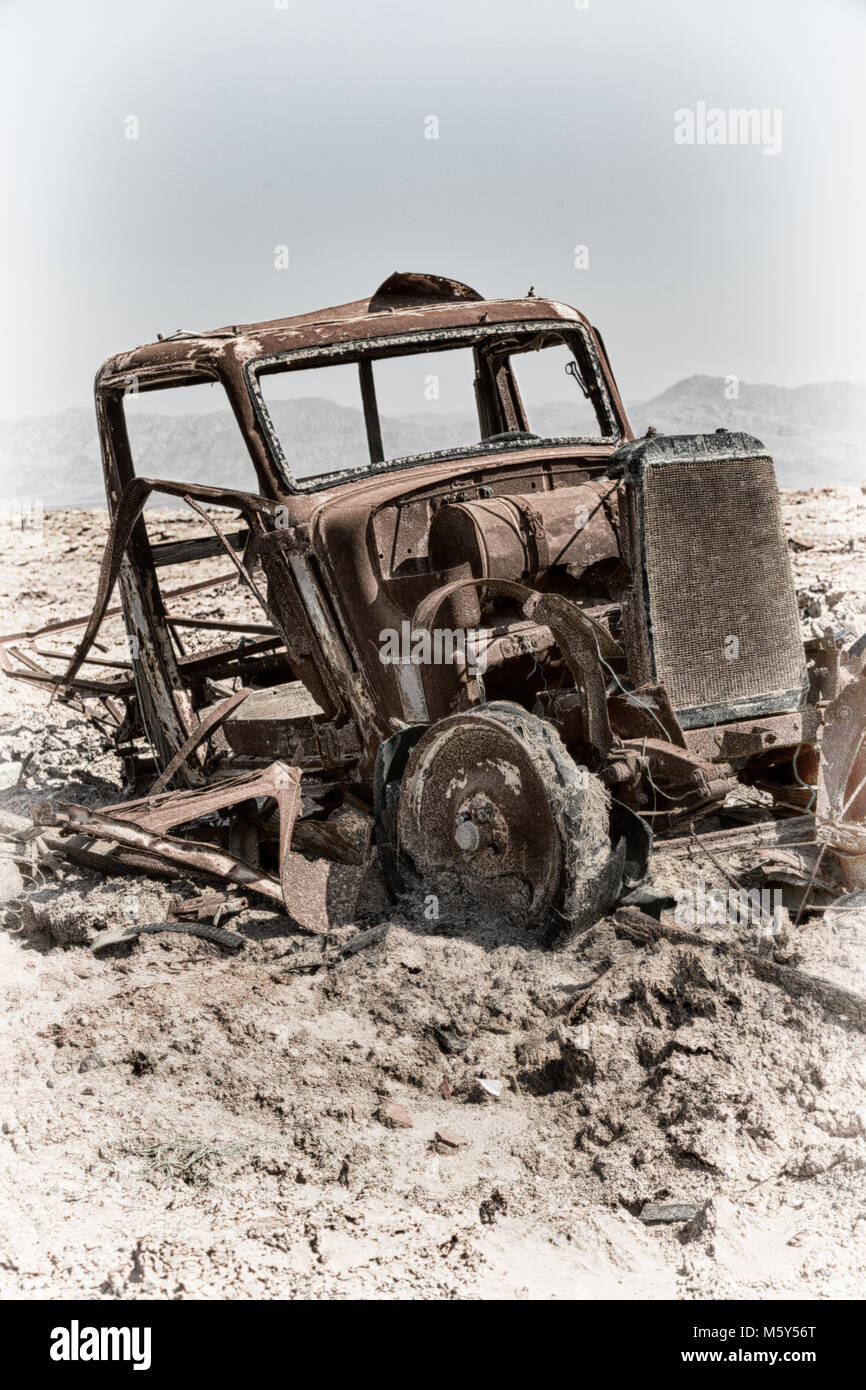 African Rusted Car in danakil ethiopia africa in the old italian village rusty antique car ...