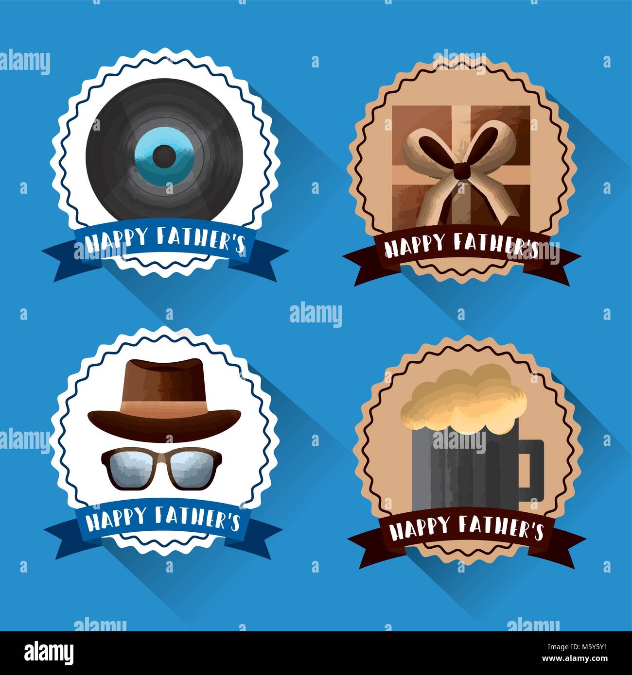 happy fathers day card Stock Vector Image & Art - Alamy
