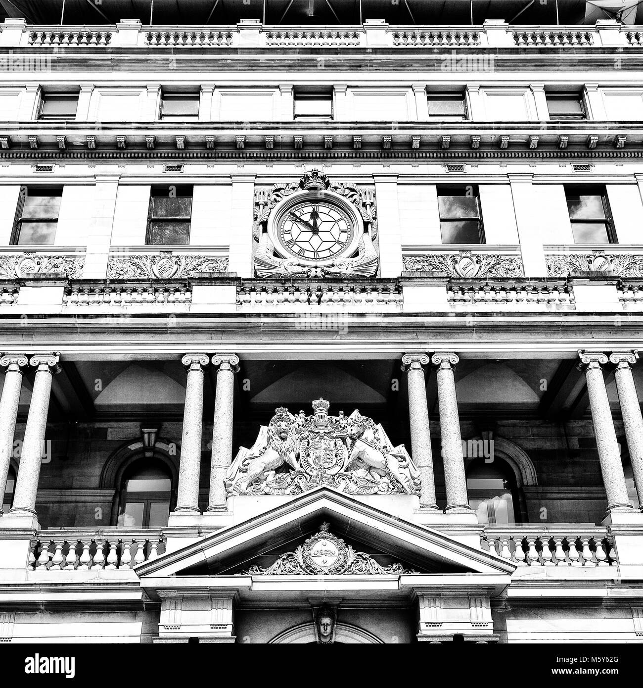 in australia sydney the antique clock tower Stock Photo Alamy